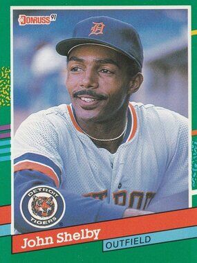 John Shelby - Donruss 91 Baseball Card